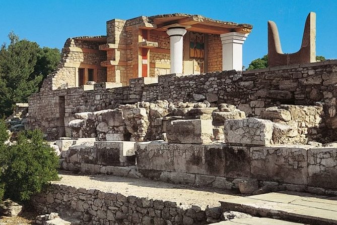 Cretan history and culture combining palace, museum, and market visit